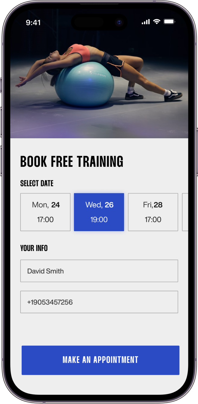 a mobile phone with opened booking app